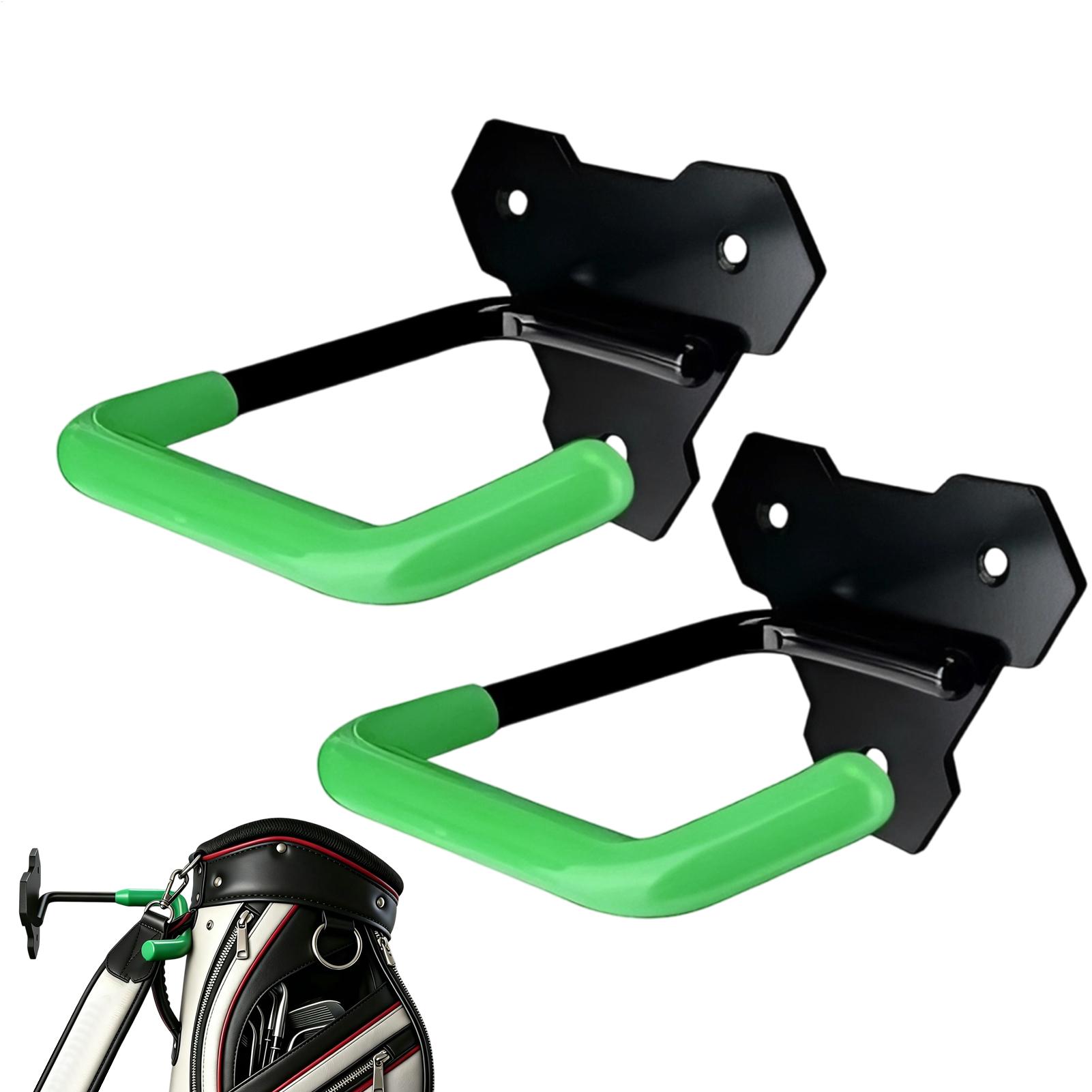 حامل حائط لحقيبة الجولف مغطى ب - مراجعة Golf Equipment Garage Storage وسعره